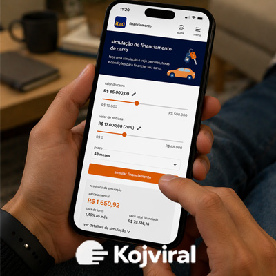 simulação financiamento de carro Itaú