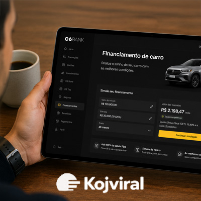 Faça seu sonho acontecer com financiamento carro C6 Bank. financiamento carro C6 Bank