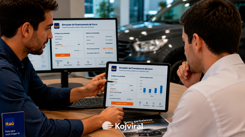 simulador de financiamento de carro Itaú